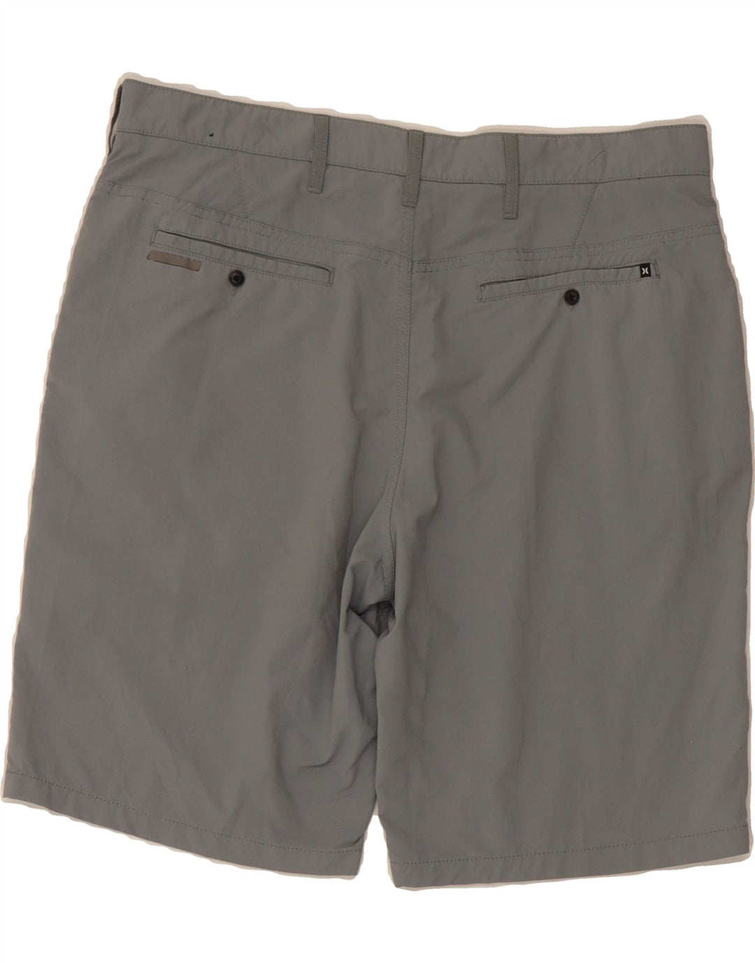 HURLEY Mens Chino Shorts W34 Large  Grey Nylon Vintage Hurley and Second-Hand Hurley from Messina Hembry 