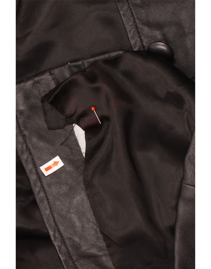Carnet Γυναικείο Δερμάτινο Παλτό UK 18 XL Μαύρο