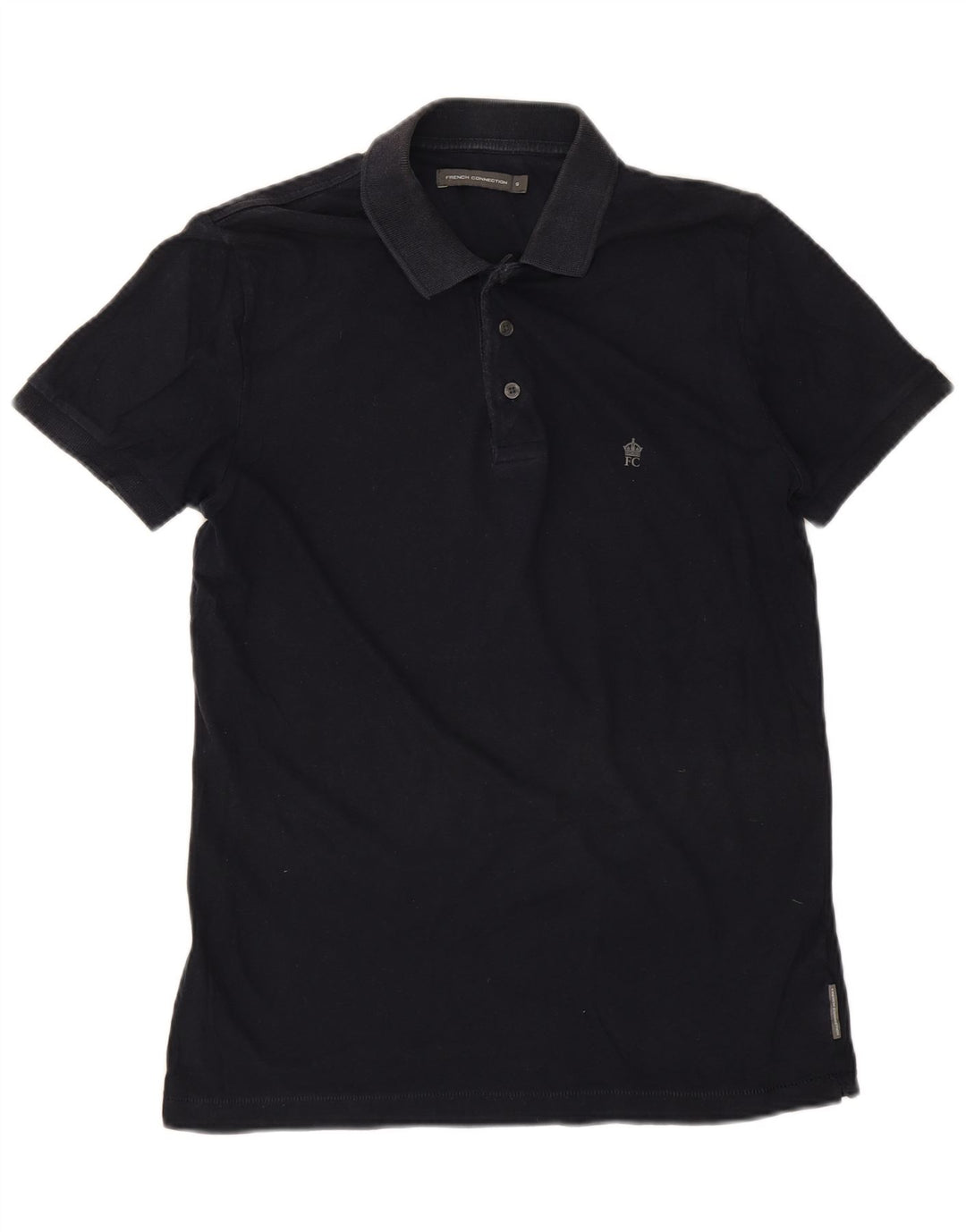French Connection Ανδρικό Πόλο Μπλουζάκι Μικρό Navy Blue από βαμβάκι