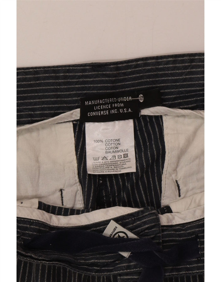 Ανδρικό σορτς chino Converse μεσαίο W32 γκρι ριγέ βαμβακερό