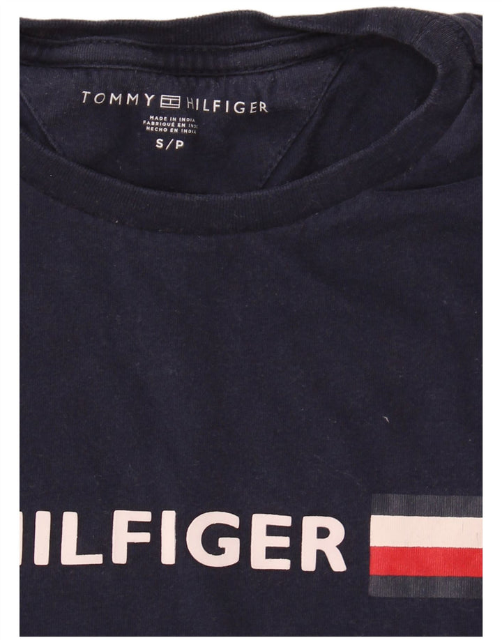 Ανδρικό γραφικό μπλουζάκι TOMMY HILFIGER Top Small Navy Blue Colorblock