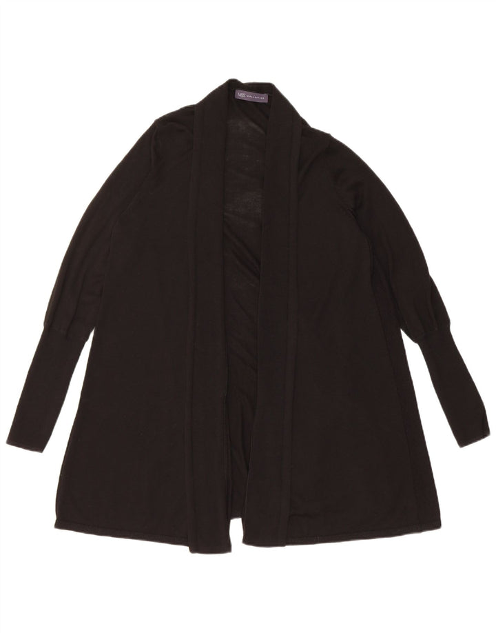 Marks & Spencer Γυναικείο Longline ανοιχτό πουλόβερ ζακέτα UK 12 Medium Black