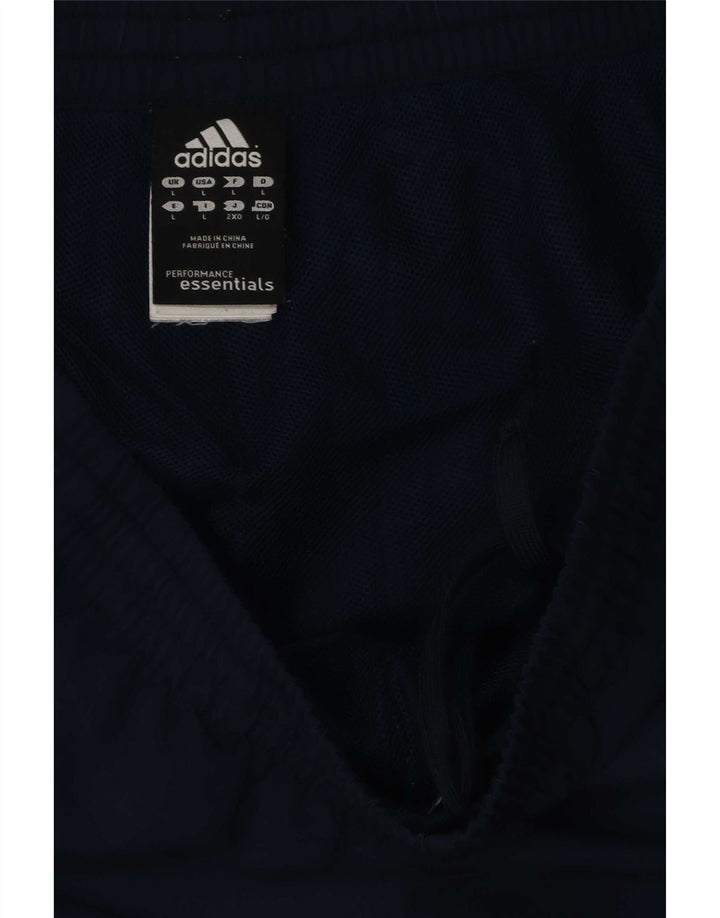 Ανδρικό αθλητικό σορτς Adidas Climalite μεγάλο μπλε ναυτικό πολυεστέρα