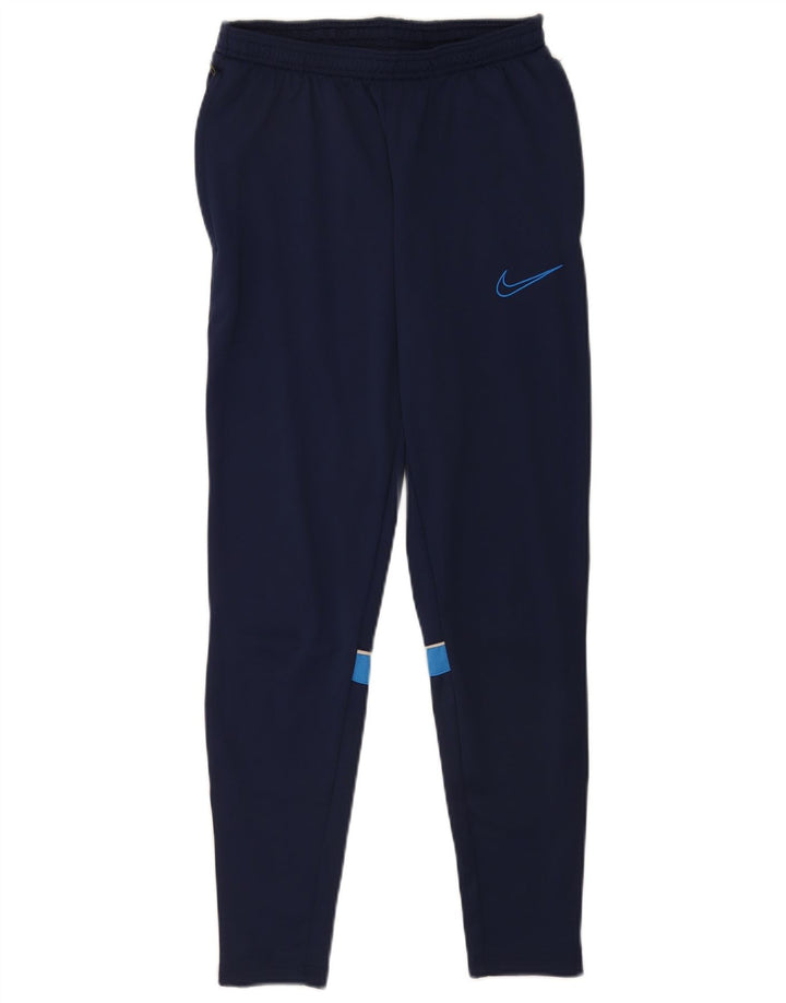 Ανδρικό παντελόνι αθλητικής φόρμας Nike Dri Fit Μικρό μπλε Navy Colorblock Πολυεστέρας