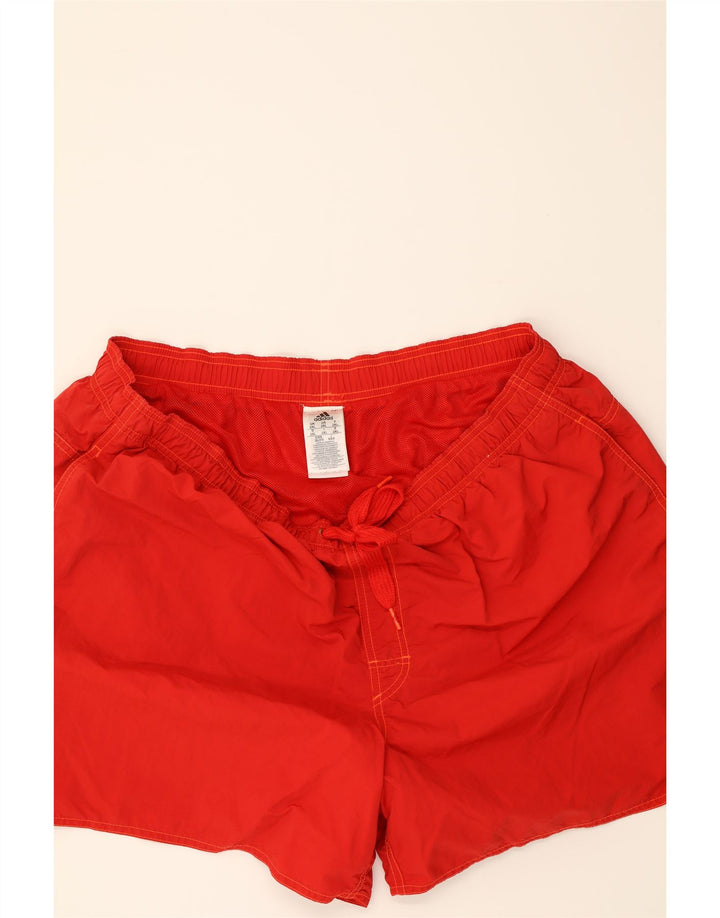 ADIDAS Mens Swimming Shorts 2XL Red Polyester Vintage Adidas and Second-Hand Adidas from Messina Hembry 