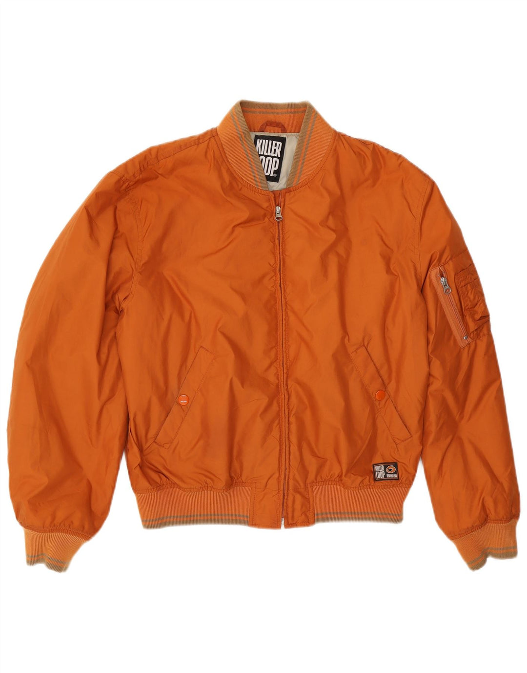 Killer Loop Ανδρικό Bomber Jacket UK 40 Large Orange Polyamide