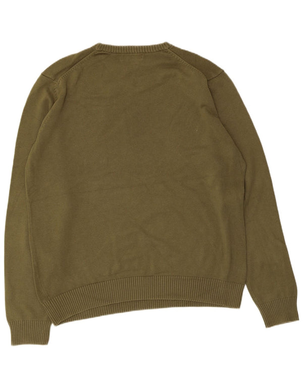 Ανδρικό πουλόβερ Marks & Spencer Blue Harbour Crew Neck Jumper Medium Khaki