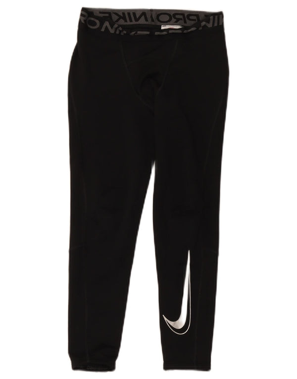 Γραφικό κολάν Nike Boys Dri Fit 8-9 ετών Μικρό μαύρο πολυεστέρα