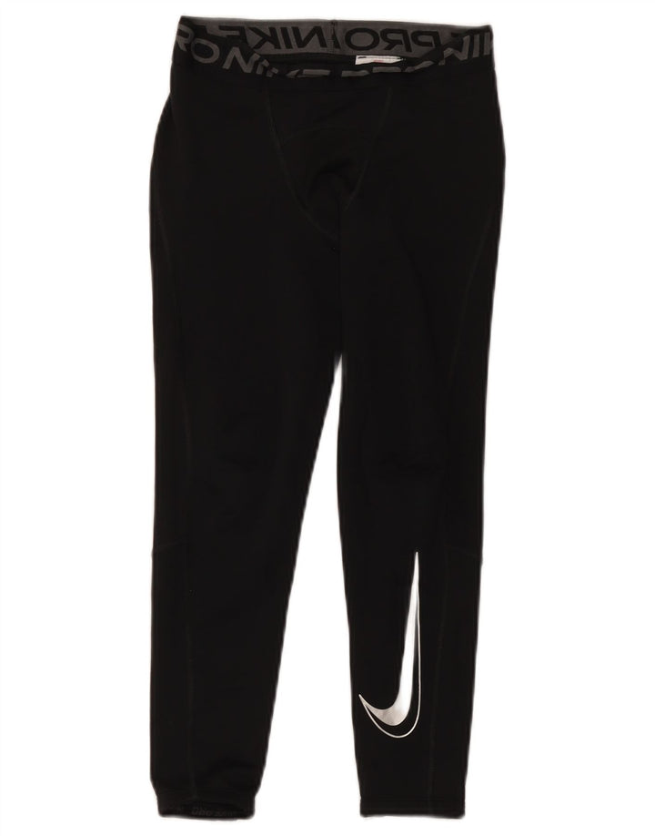 Γραφικό κολάν Nike Boys Dri Fit 8-9 ετών Μικρό μαύρο πολυεστέρα