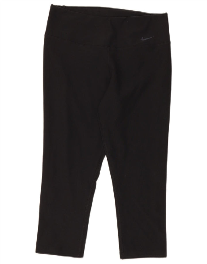 Γυναικεία κολάν Nike Dri Fit Capri UK 10 Small Black Polyester