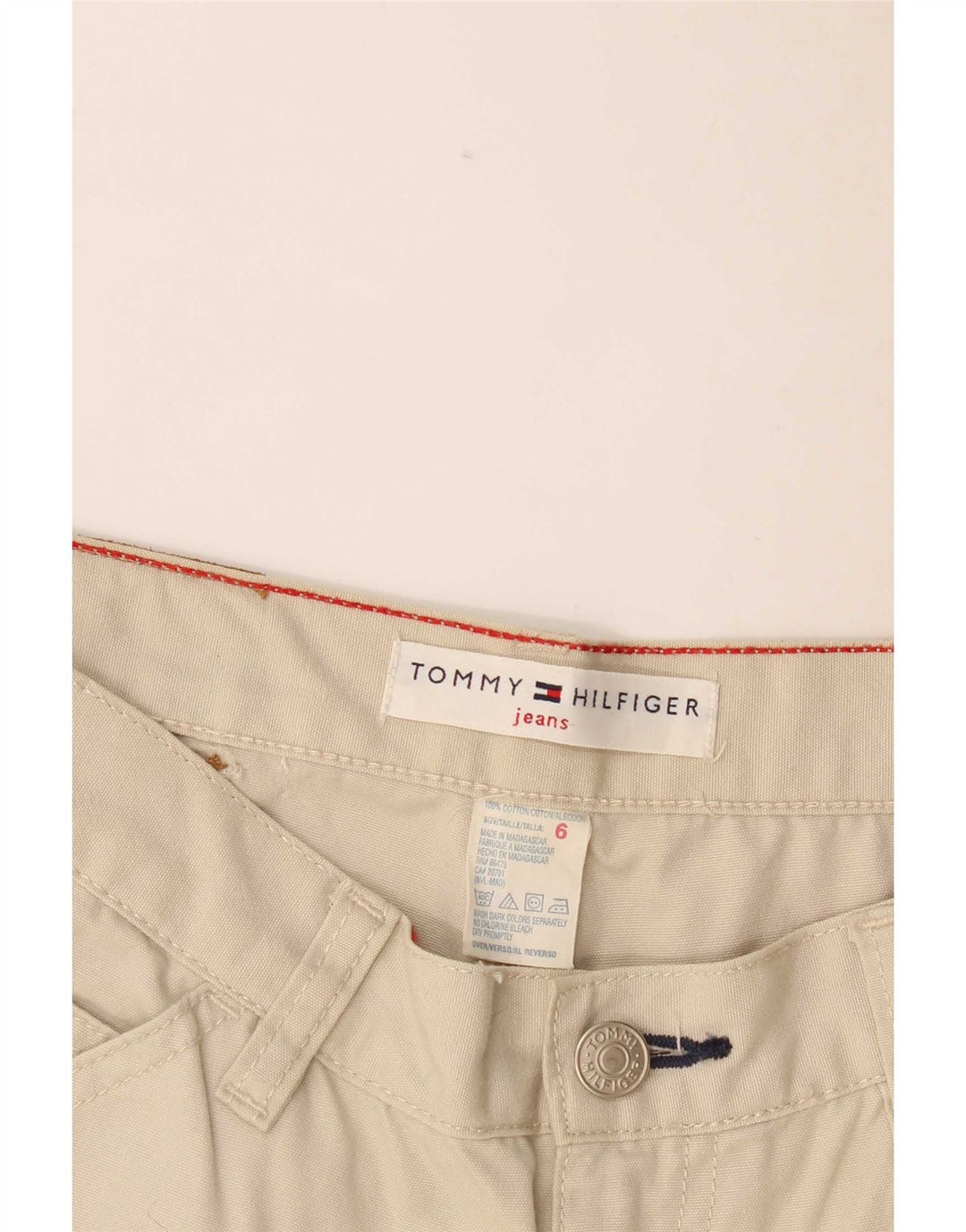 Tommy Hilfiger Γυναικείο Παντελόνι Cargo Cropped US 6 Medium W28 L24 Λευκό