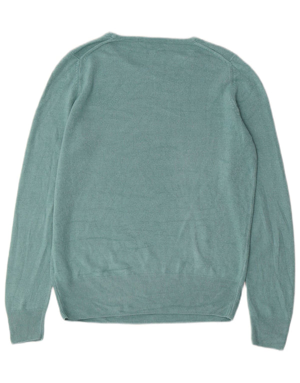 Marks & Spencer Γυναικείο πουλόβερ με λαιμόκαυστο UK 10 Small Blue Acrylic