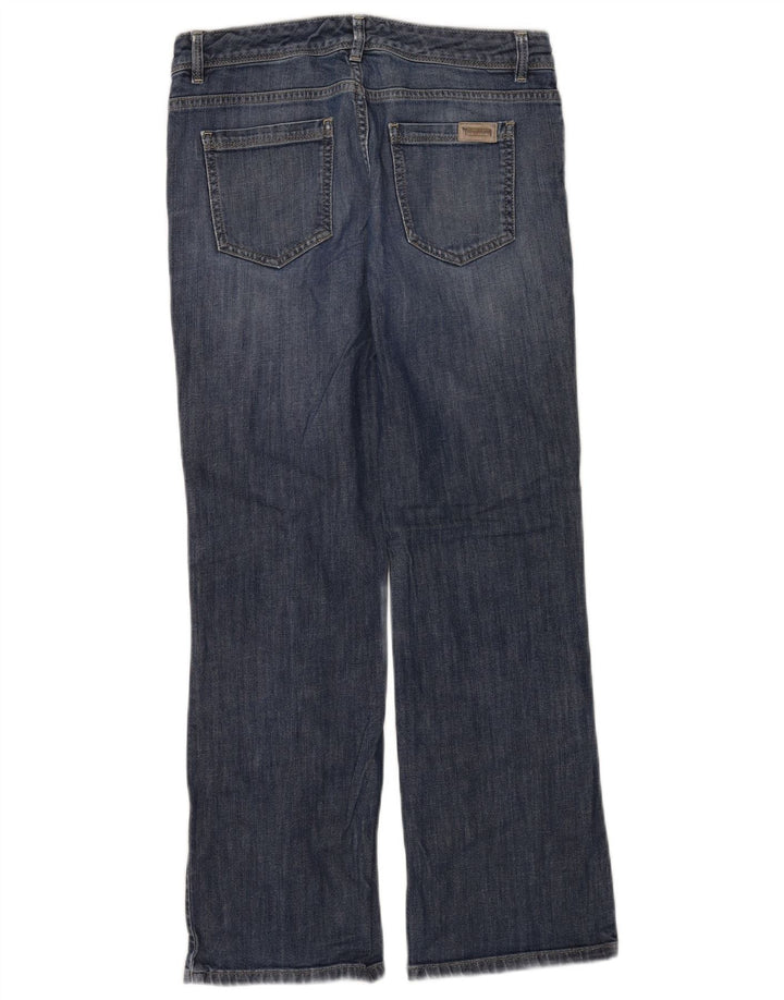 MARKS & SPENCER Γυναικείο αυτόγραφο μποτάκι τζιν UK 10 Small W28 μπλε βαμβακερό