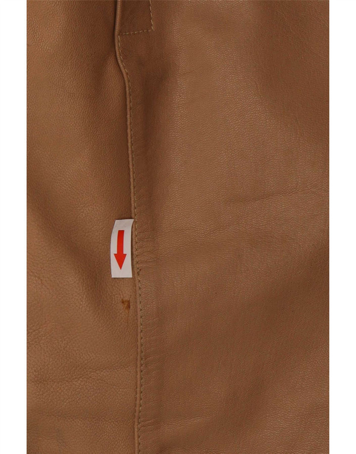 Vintage Ανδρικό Δερμάτινο Μπουφάν Small Brown