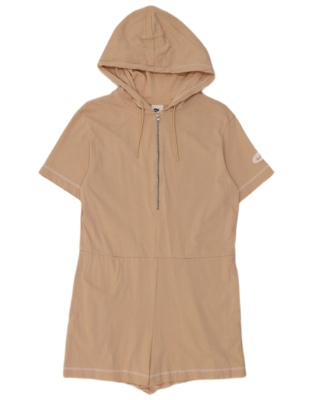 Γυναικείο Playsuit UK με κουκούλα Nike 12 Βαμβακερό μεσαίο μπεζ