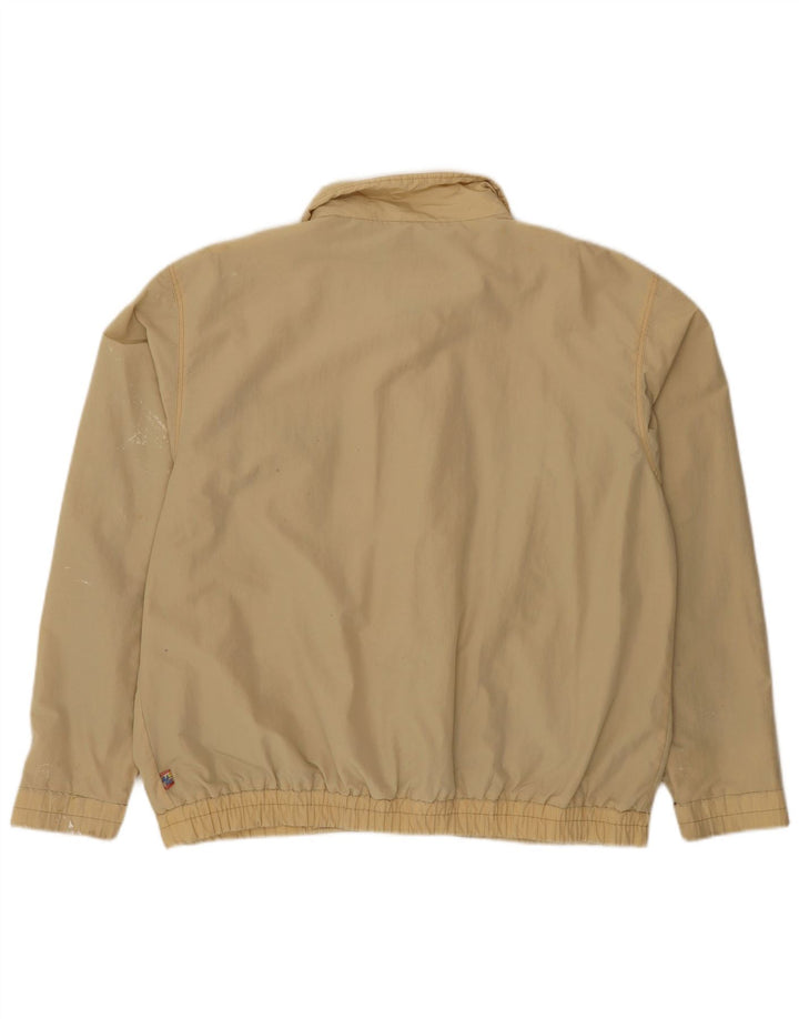 Slam Mens Bomber Jacket UK 40 Large Beige Nylon
