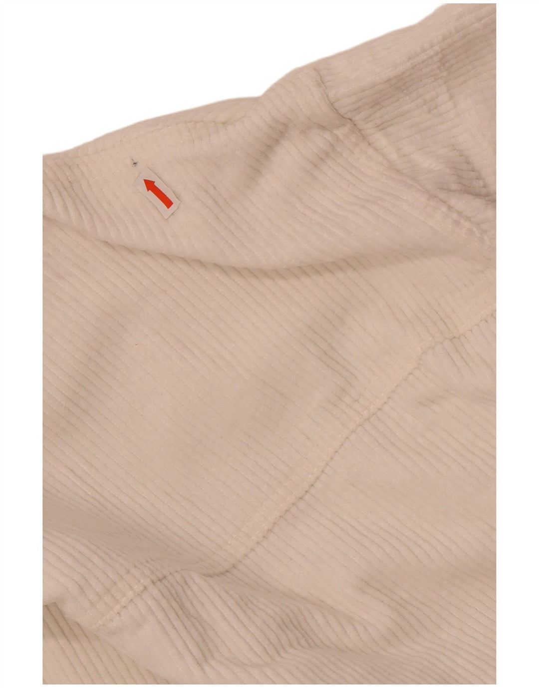 Zara Γυναικείο Κοτλέ Μπουφάν UK 10 Small White Βαμβακερό