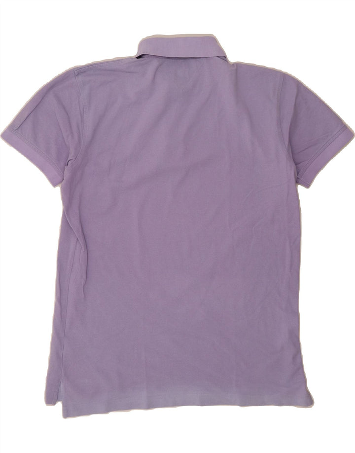 TOMMY HILFIGER Mens Polo Shirt Medium Purple Cotton Vintage Tommy Hilfiger and Second-Hand Tommy Hilfiger from Messina Hembry 