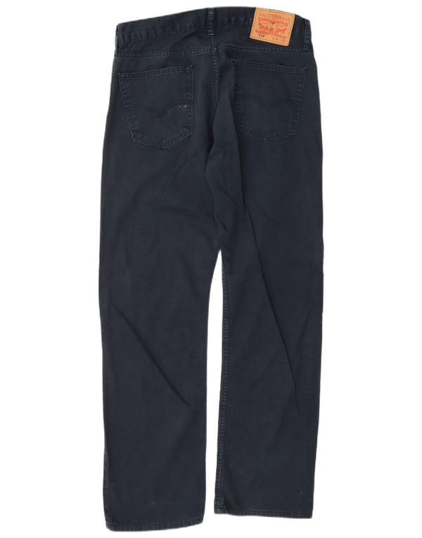 Levi's Mens 514 Straight Casual Παντελόνι W34 L32 Navy Blue Cotton