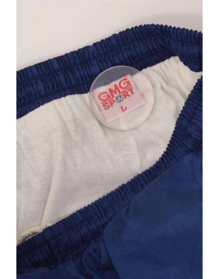 Vintage ανδρική αθλητική φόρμα Παντελόνι Joggers Large Navy Blue Polyester