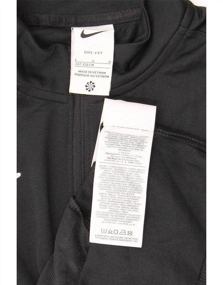 Μπουφάν Nike Boys Dri Fit αθλητική φόρμα 12-13 ετών μεγάλο μαύρο πολυεστέρα