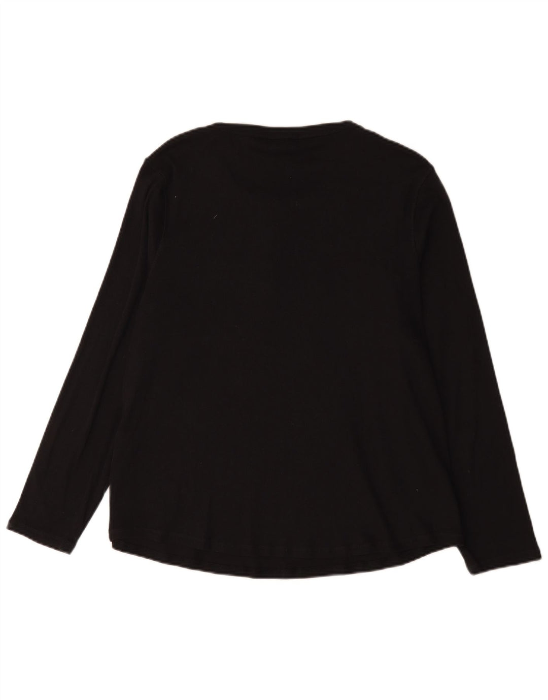 Marks & Spencer Γυναικείο τοπ μακρυμάνικο UK 22 3XL μαύρο βαμβακερό