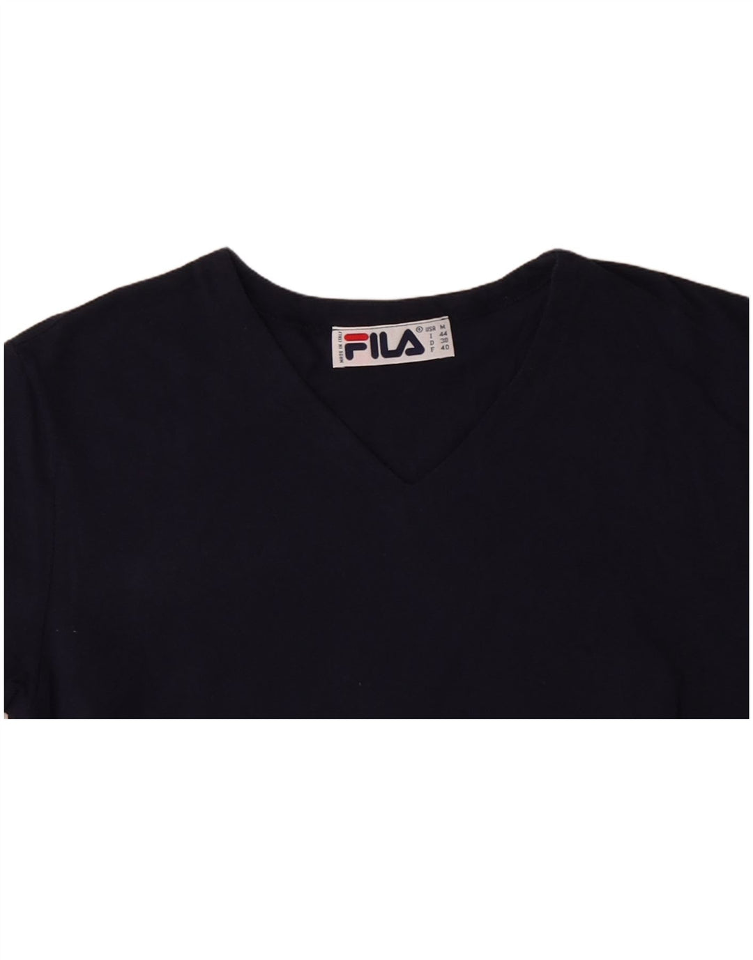 FILA Γυναικείο T-Shirt Top IT 44 Medium Navy Blue Βαμβακερό