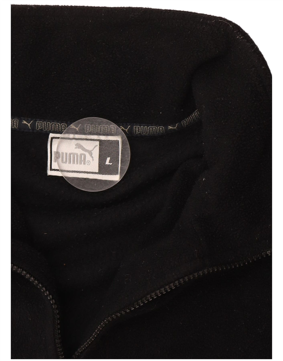 Puma Ανδρικό Fleece Jacket UK 40 Large Μαύρο