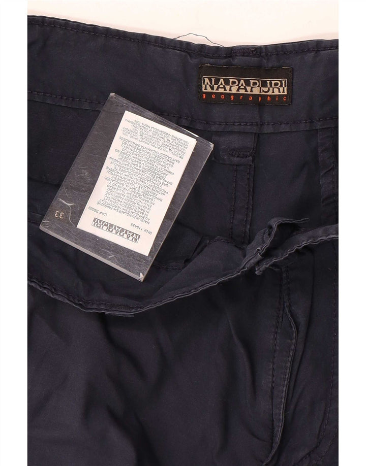 Ανδρικό σορτς Cargo Napapijri W33 Βαμβακερό μεσαίο Navy Blue