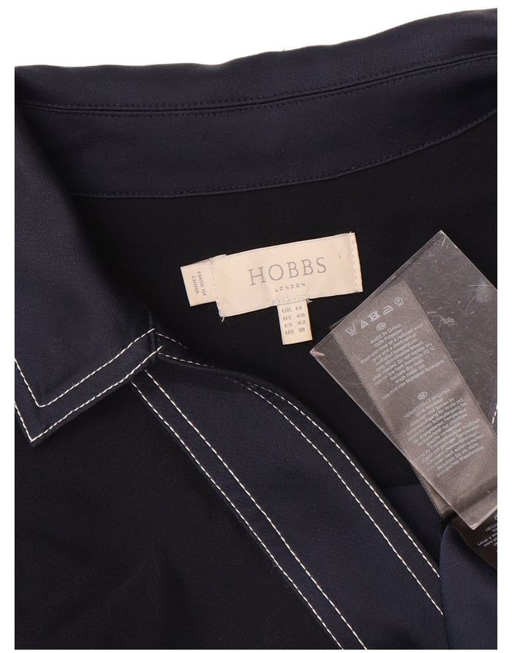 HOBBS Γυναικείο μακρυμάνικο φόρεμα Shift UK 14 Large Navy Blue