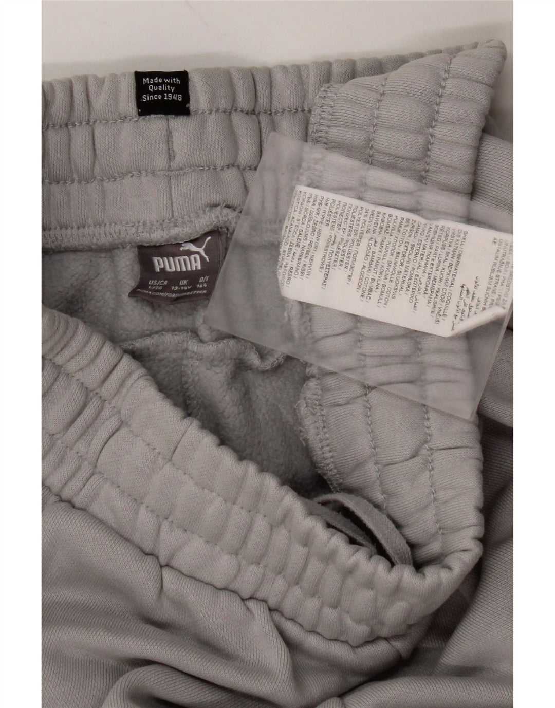 Παντελόνι αθλητικής φόρμας PUMA Boys Joggers 13-14 ετών γκρι βαμβακερό