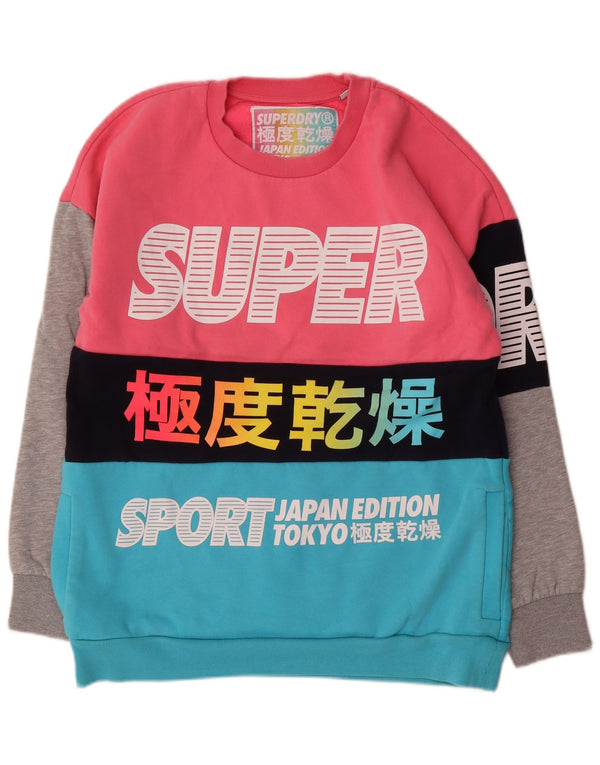 SUPERDRY Γυναικεία φούτερ μεγάλου μεγέθους Jumper UK 10 Small πολύχρωμα