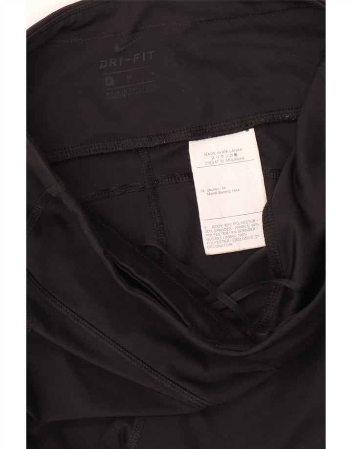 Γυναικεία κολάν Nike Dri Fit UK 12 μεσαίου μαύρου πολυεστέρα
