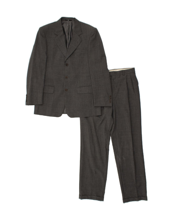VALENTINO Ανδρικό σετ 3 κουμπιών 2 τεμαχίων IT 48 Medium W38 L32 Γκρι παρθένο μαλλί