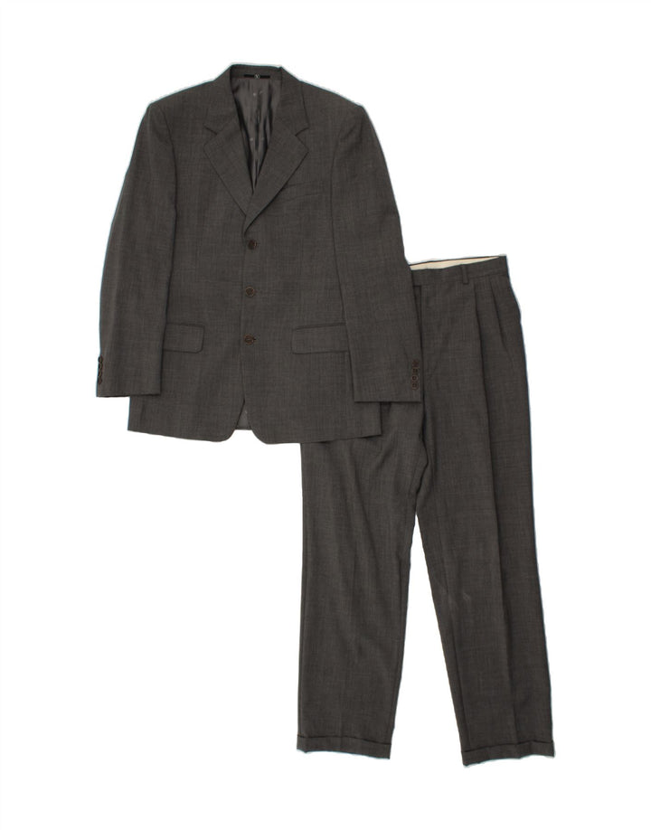 VALENTINO Ανδρικό σετ 3 κουμπιών 2 τεμαχίων IT 48 Medium W38 L32 Γκρι παρθένο μαλλί