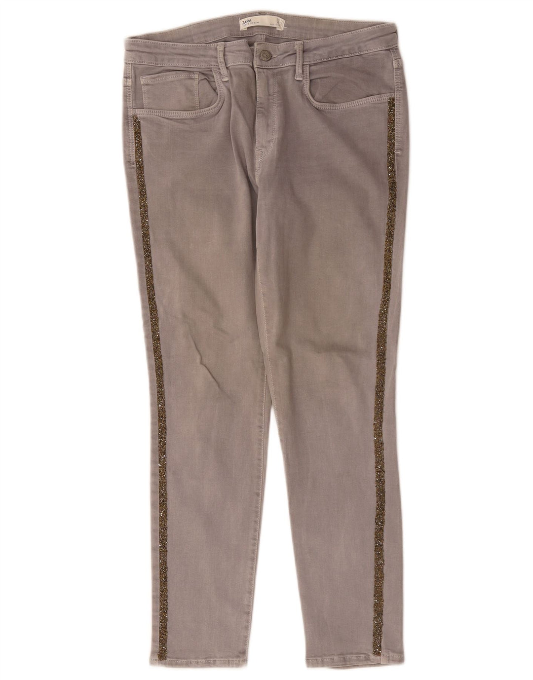 Zara Γυναικείο Slim Jeans EU 44 XL W34 L27 Γκρι