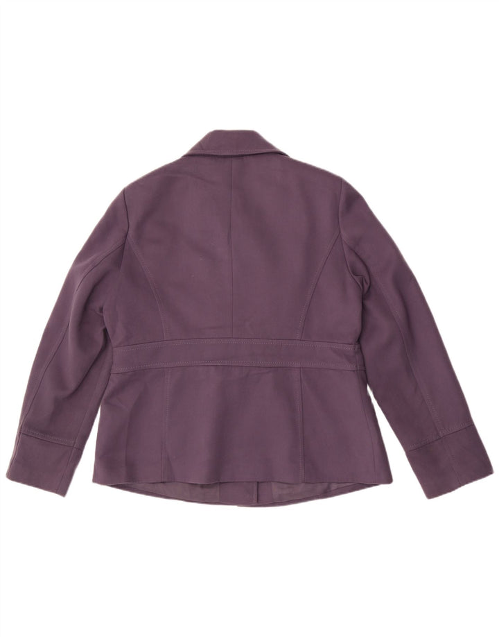 Marks & Spencer Γυναικείο μπουφάν blazer UK 16 μεγάλο μωβ πολυεστέρας
