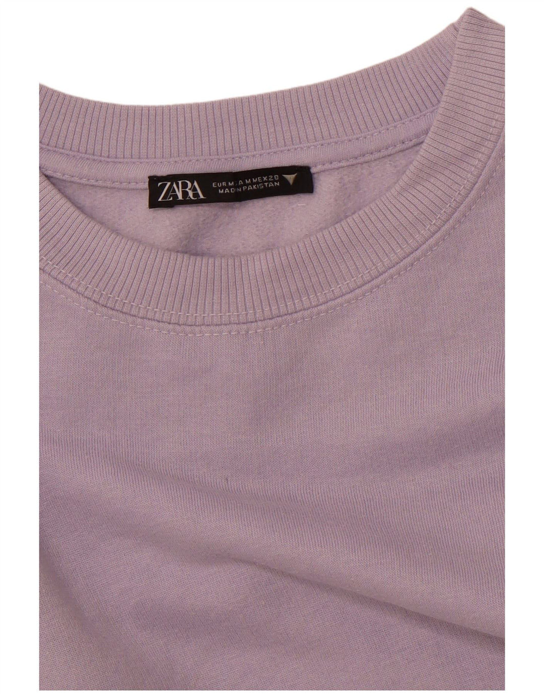 Γυναικεία φούτερ ZARA Oversized Crop Jumper UK 14 Medium Purple