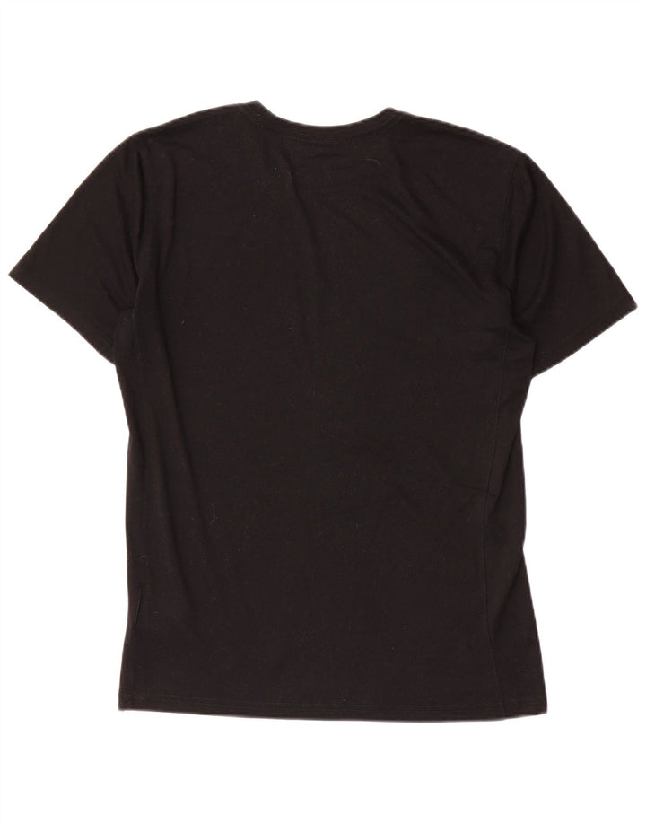 Ανδρικό γραφικό μπλουζάκι Nike, ανδρικό Dri Fit, μικρό μαύρο πολυεστέρα