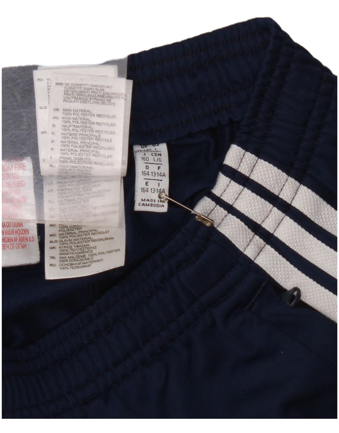 ADIDAS για αγόρια αθλητικά παντελόνια Joggers 13-14 ετών Navy Blue Polyester