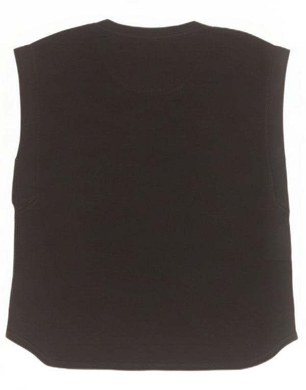 Γυναικείο γιλέκο Benetton UK 18 XL Μαύρο βαμβακερό