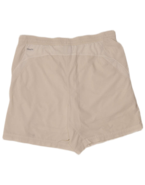 Ανδρικά σορτς Nike Fit Dry Sport Σορτς μεσαίου λευκού πολυεστέρα