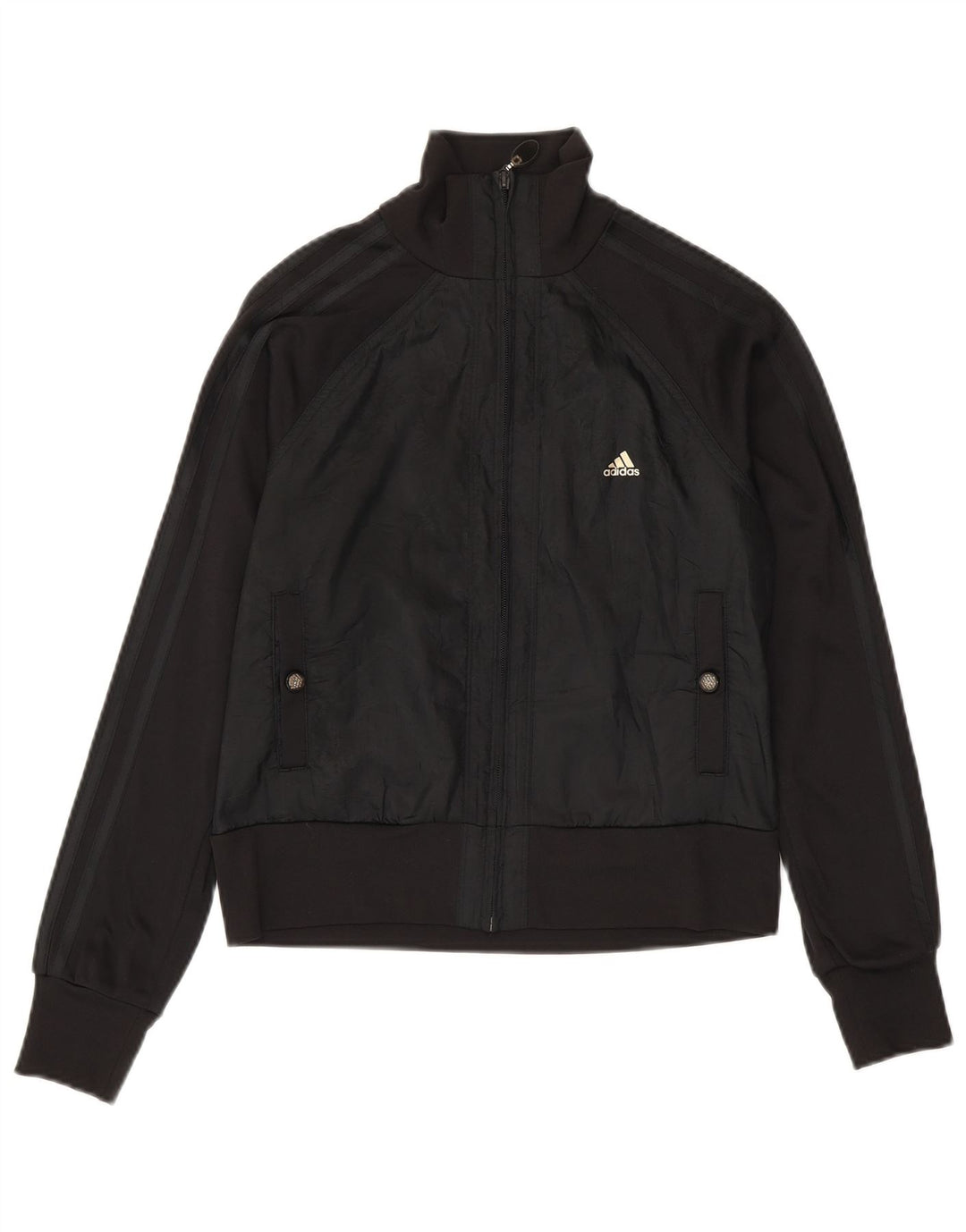 Γυναικεία αθλητική φόρμα Adidas Top Jacket UK 14 Medium Black Polyamide