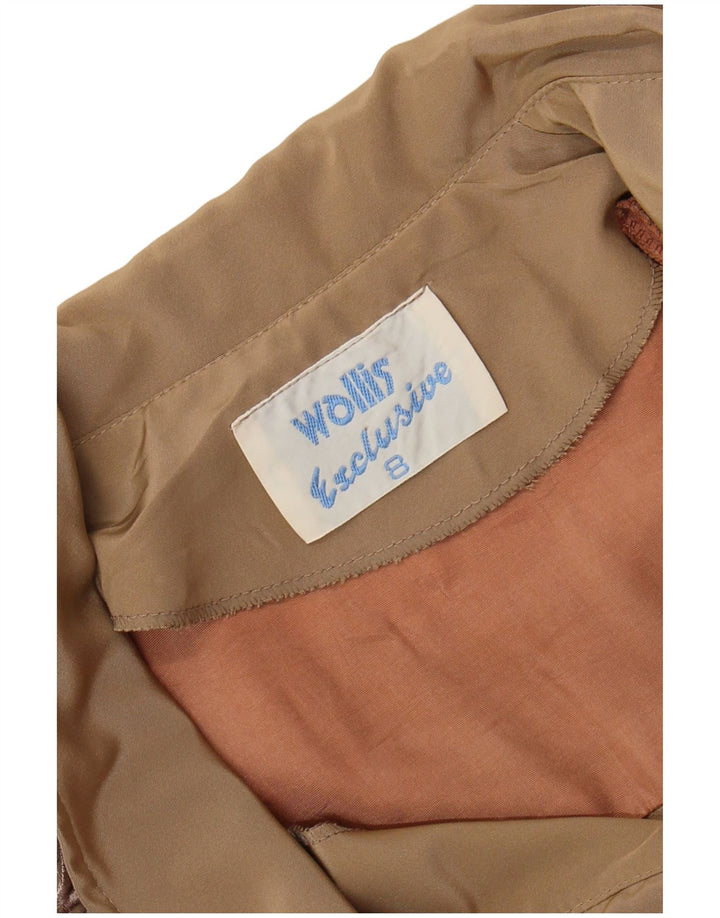 Γυναικείο μακρυμάνικο μάξι φόρεμα WALLIS US 8 Μεσαίο Μπεζ