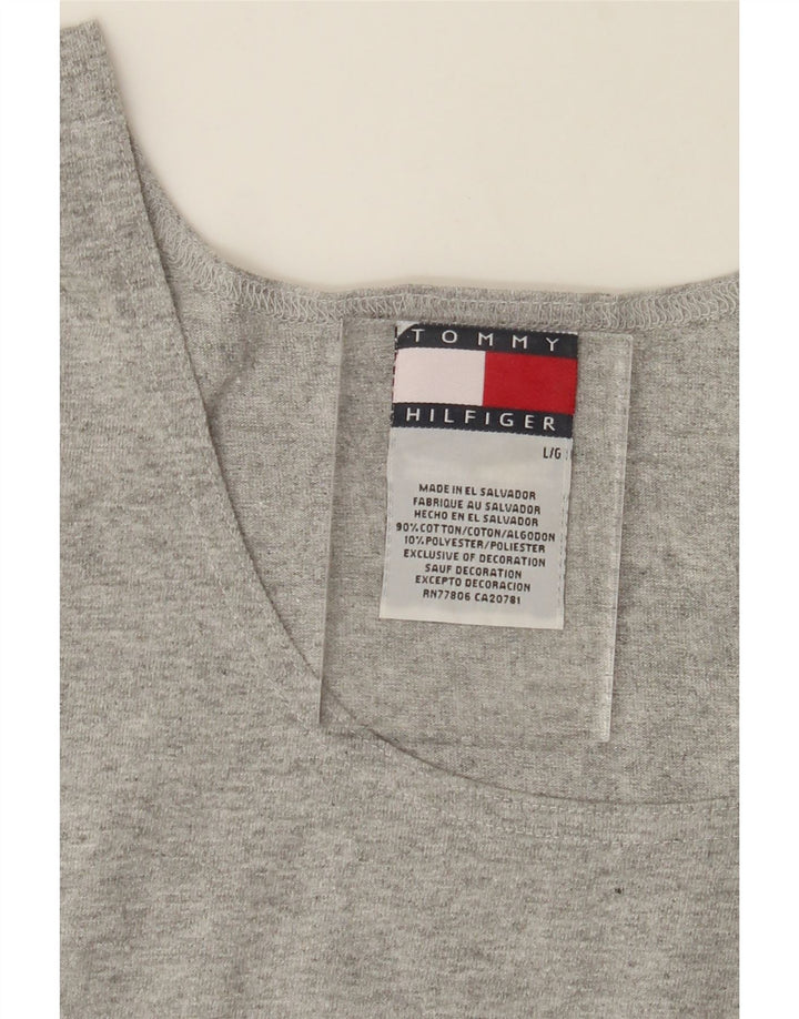 TOMMY HILFIGER Mens Vest Top Large Grey Cotton Vintage Tommy Hilfiger and Second-Hand Tommy Hilfiger from Messina Hembry 