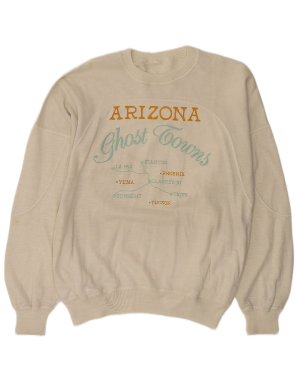 Ανδρικό γραφικό φούτερ Arizona Jumper Large White