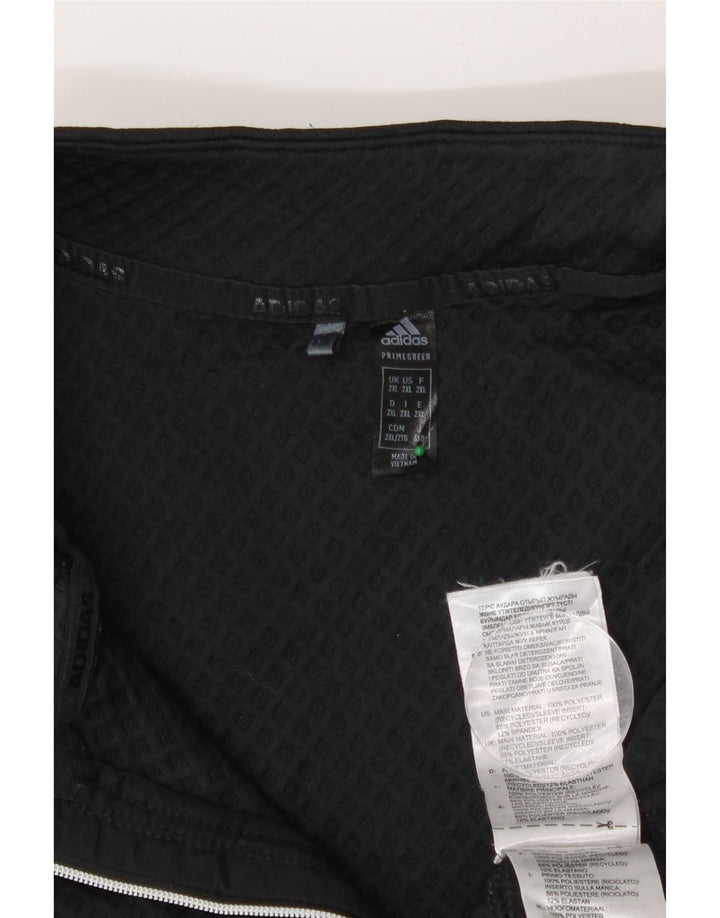 Ανδρικό φούτερ Adidas με φερμουάρ Jumper 2XL Μαύρο Πολυεστέρας