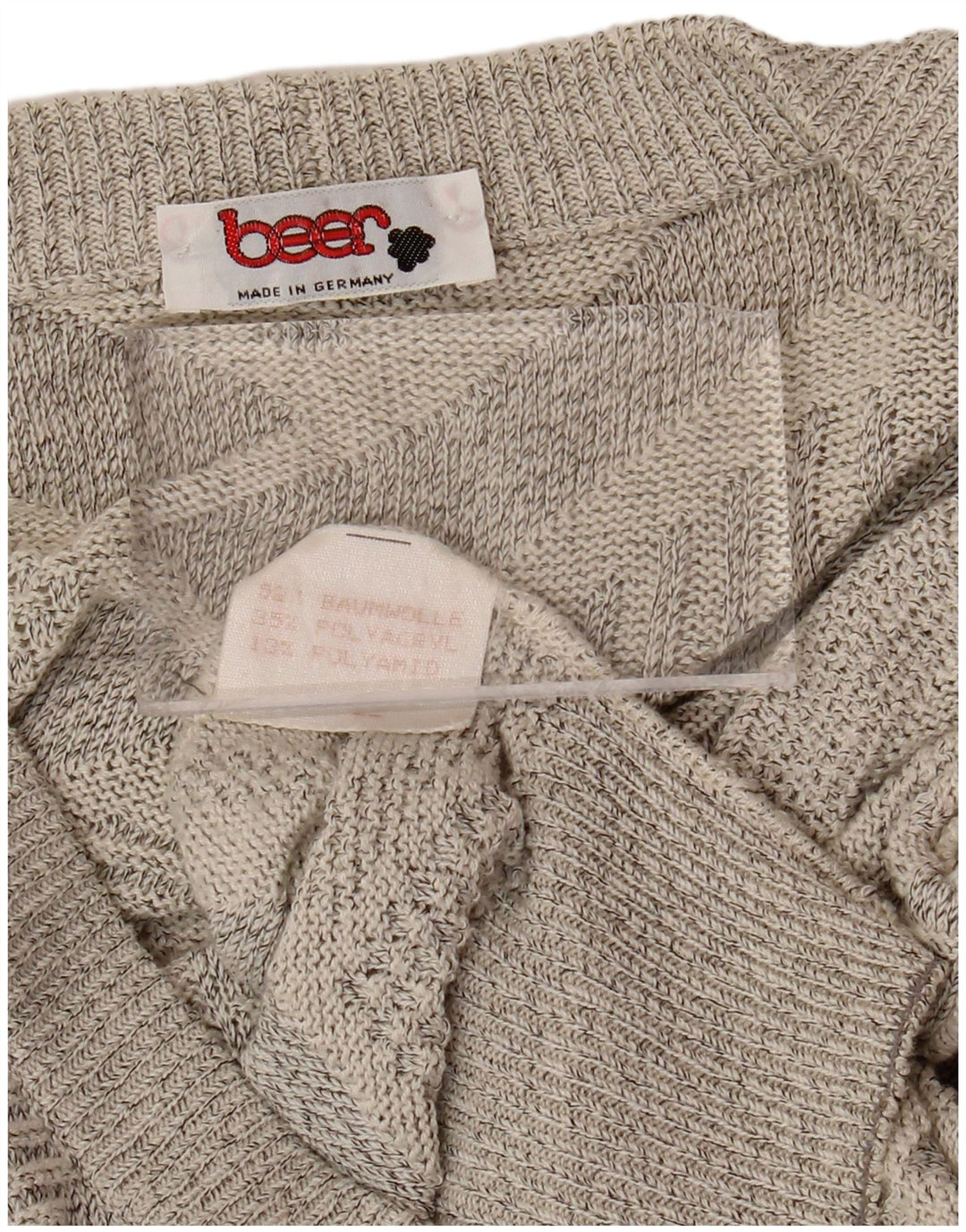 Ανδρική ζακέτα VINTAGE Μεγάλο Γκρι Βαμβακερό γεωμετρικό