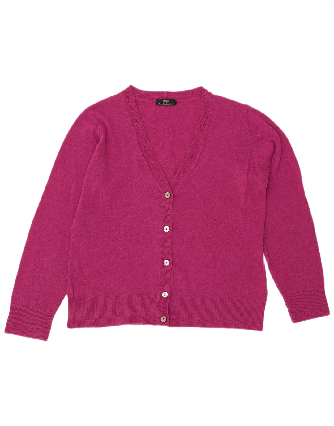 Γυναικεία ζακέτα Marks & Spencer UK 14 Large Pink Wool