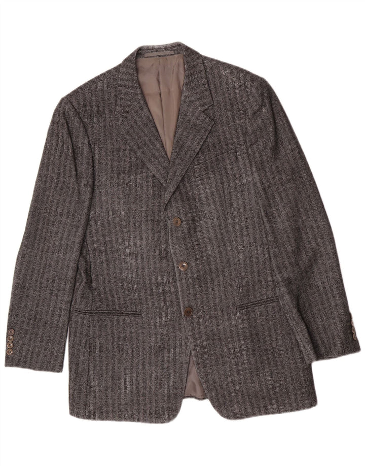 Armani Collezioni Ανδρικό μπουφάν σακάκι με 3 κουμπιά IT 52 XL Γκρι ψαροκόκαλο
